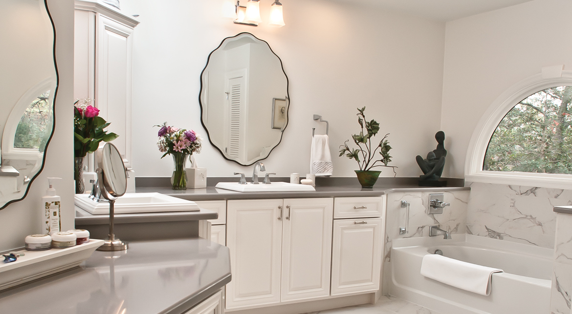 Bathroom White Cabinets Virginia Beach